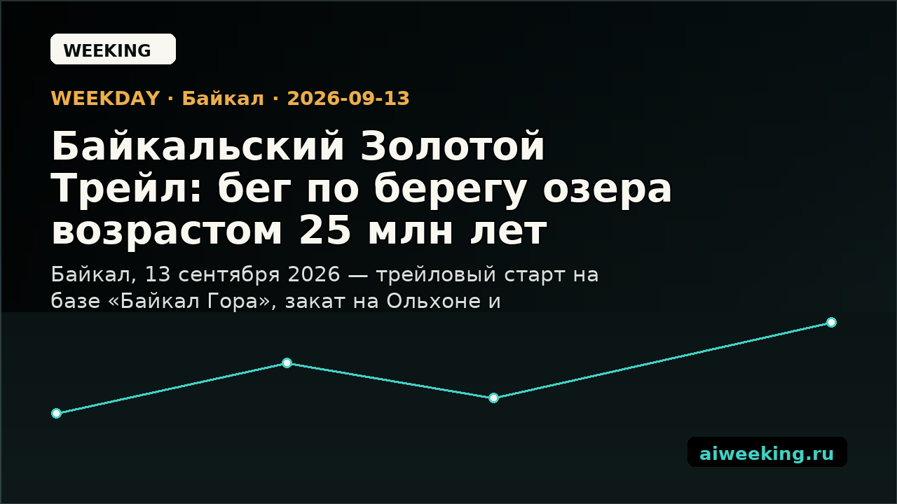 Байкальский Золотой Трейл: бег по берегу озера возрастом 25 млн лет