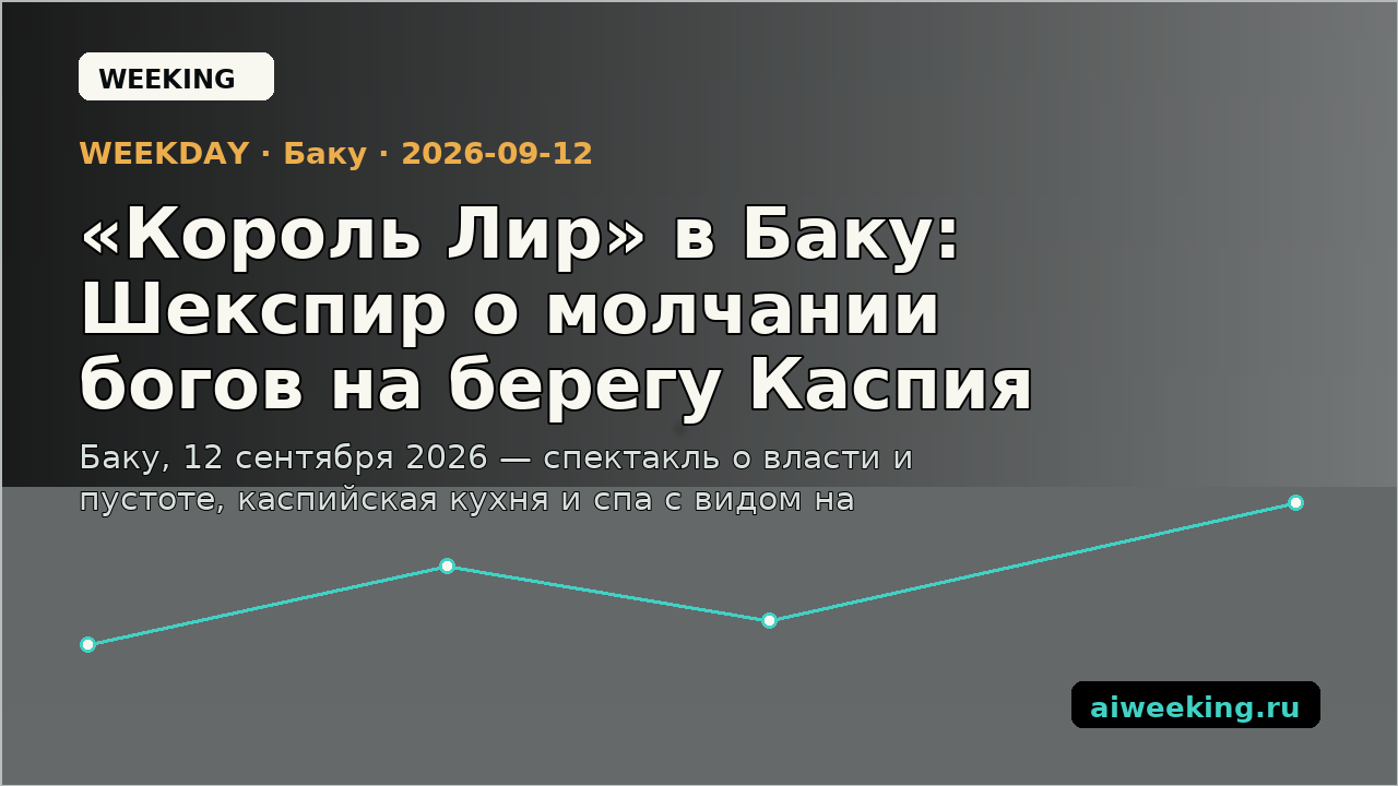 «Король Лир» в Баку: Шекспир о молчании богов на берегу Каспия