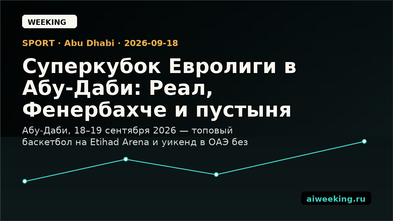 Суперкубок Евролиги в Абу-Даби: Реал, Фенербахче и пустыня