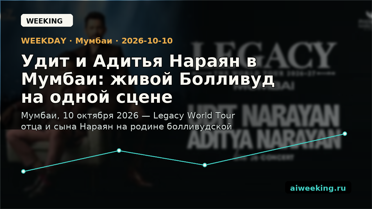 Удит и Адитья Нараян в Мумбаи: живой Болливуд на одной сцене