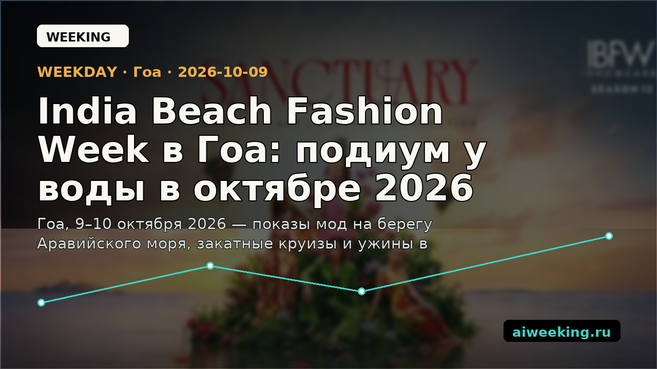 India Beach Fashion Week в Гоа: подиум у воды в октябре 2026
