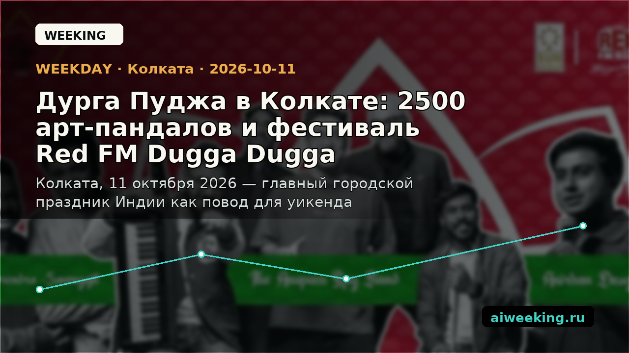 Дурга Пуджа в Колкате: 2500 арт-пандалов и фестиваль Red FM Dugga Dugga