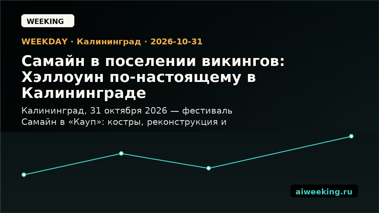 Самайн в поселении викингов: Хэллоуин по-настоящему в Калининграде