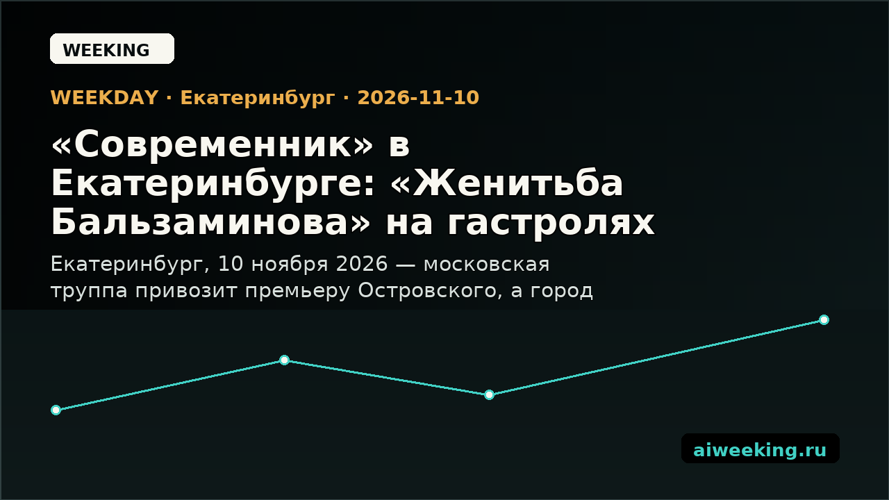 «Современник» в Екатеринбурге: «Женитьба Бальзаминова» на гастролях